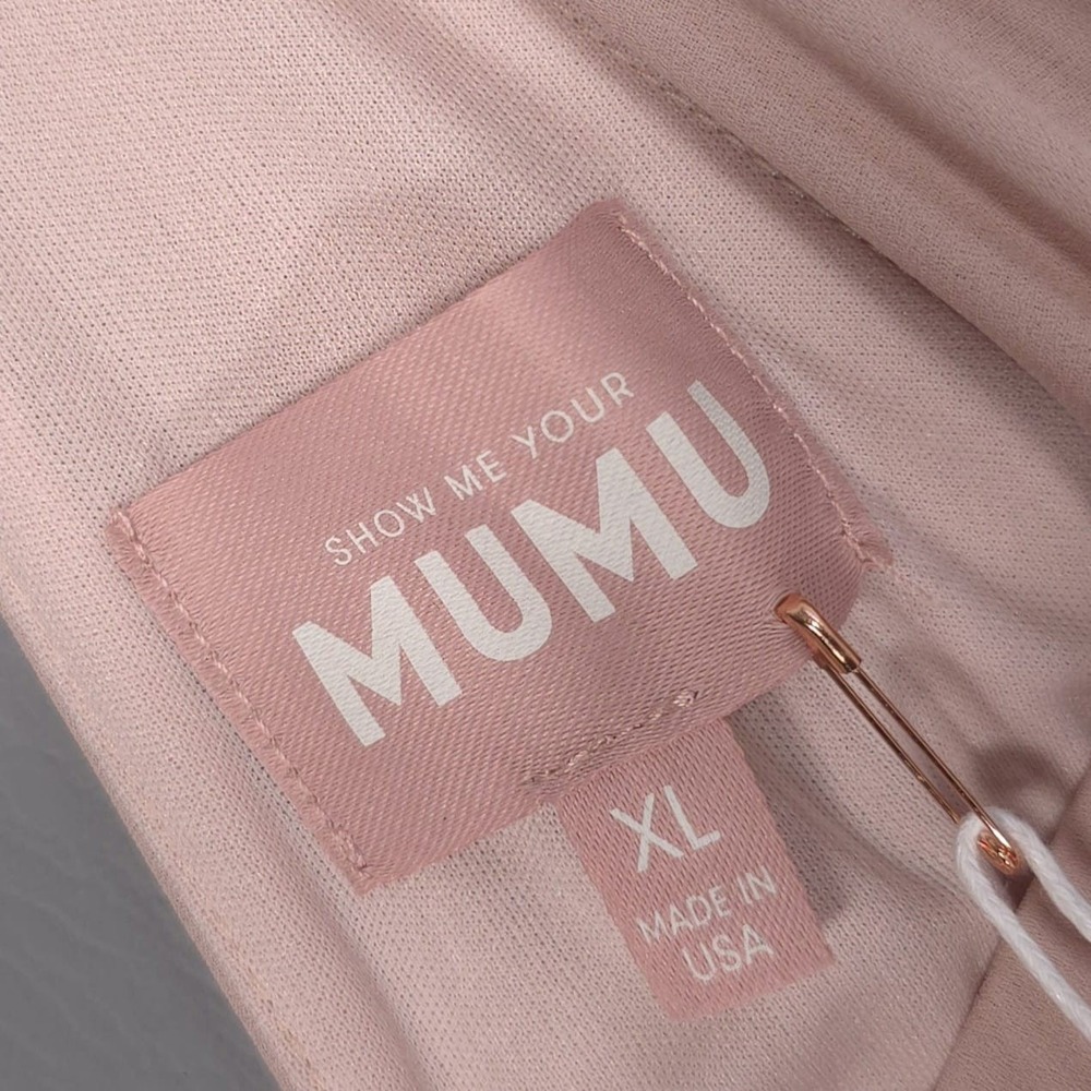 SHOW ME YOUR MUMU New Women's Nicole Maxi Dress XL Blush Pink Smocked - Picture 2 of 9